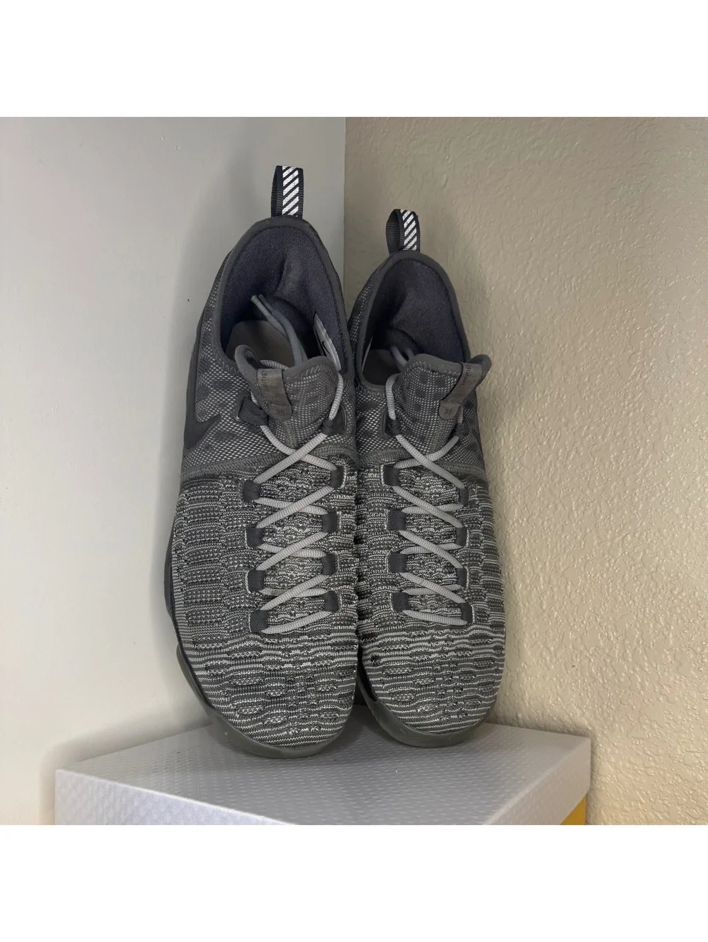 Nike KD 9 Elite Cool Grey Black Men’s Size 12 Basketball Shoes 843392-002